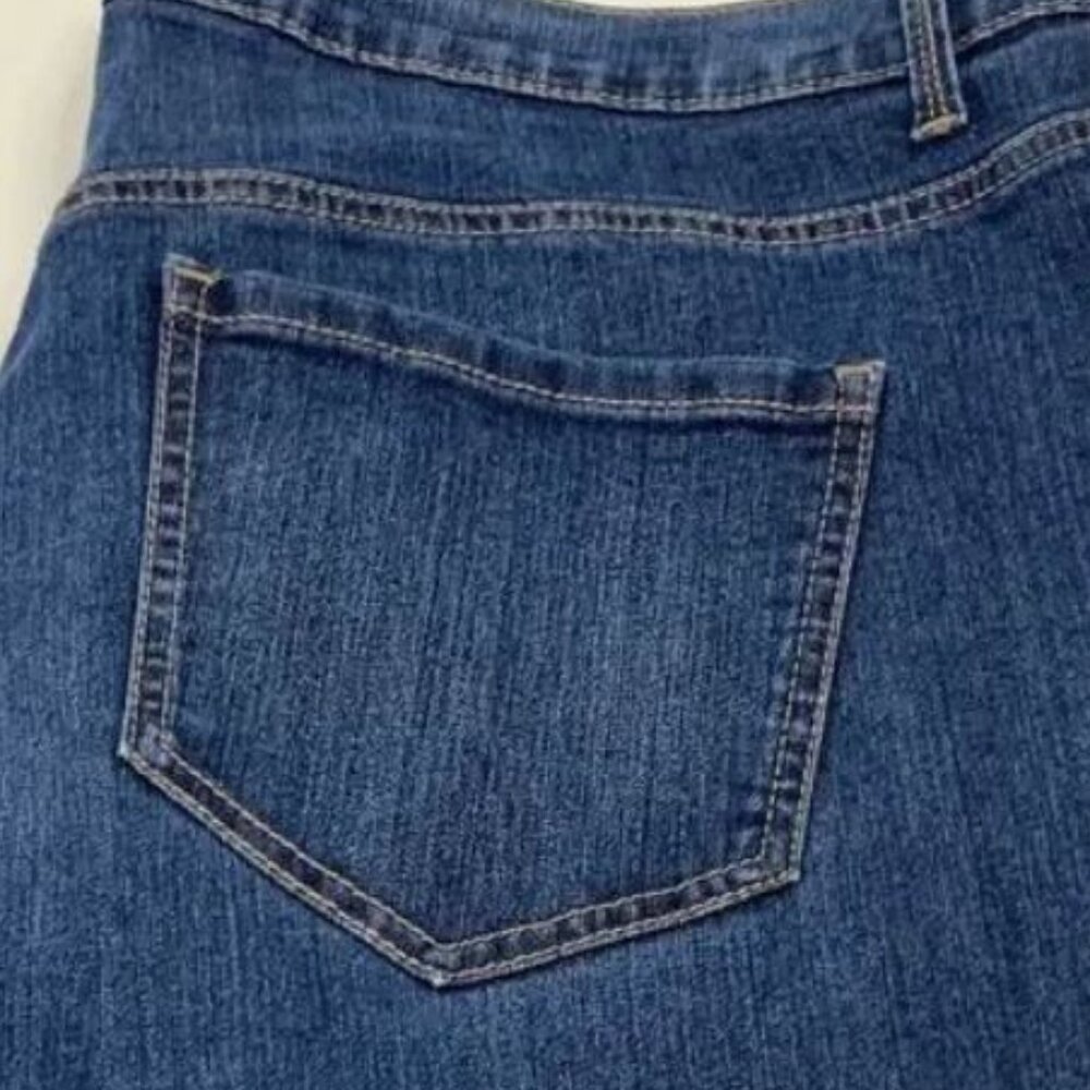 GLORIA VANDERBILT Straight-leg Blue Jeans - 14S